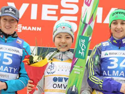 W杯女子アルマトイ第2戦 またも高梨が優勝！