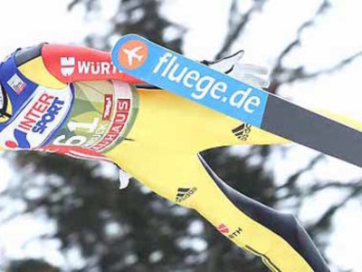 Drei Skisprungstars in Berlin