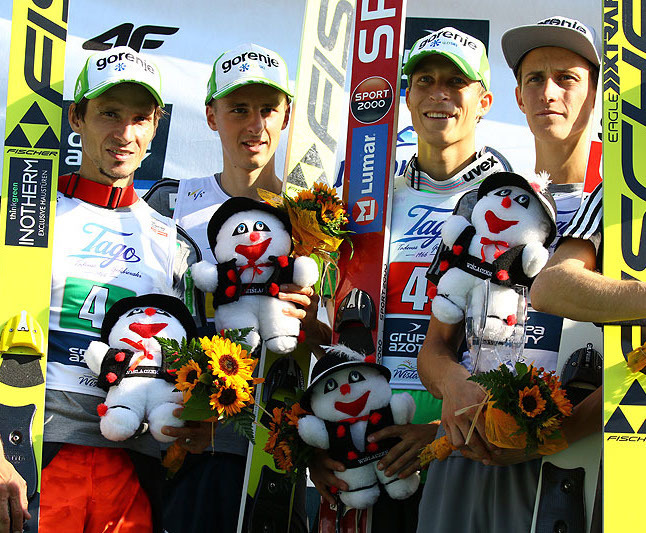 Robert Kranjec, Jaka Hvala, Jurij Tepes, Peter Prevc