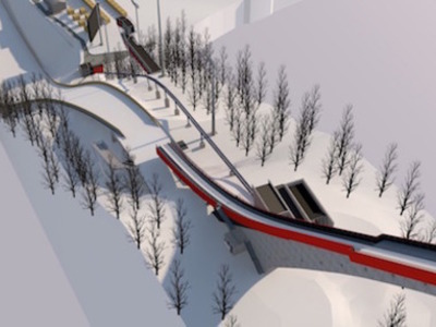 Skifliegen in Oberstdorf - Umbau im Zeitplan