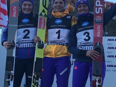 Tande und Lundby norwegische Skisprung-Meister
