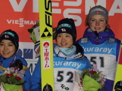 W杯女子蔵王大会第2戦 伊藤有季が優勝、高梨2位