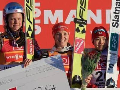 W杯女子リレハンメル ラージヒル戦でもアルトハウスが勝利