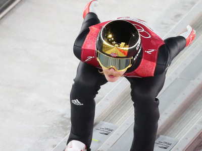 平昌五輪 男子ラージヒルで練習スタート