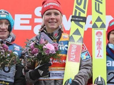 W杯女子オスロ・ラージヒル戦 ルンビュがホームで快勝