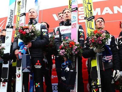 W杯男子オスロ団体戦 ノルウェー優勝、日本2位