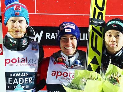 W杯リレハンメル大会 クラフトが優勝、陵侑3位