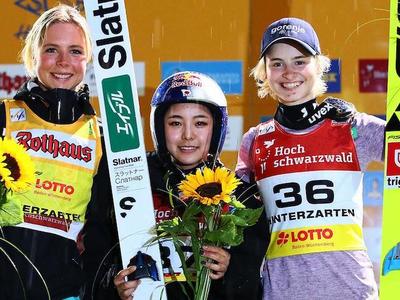 女子グランプリ開幕戦で高梨沙羅Ｖ！