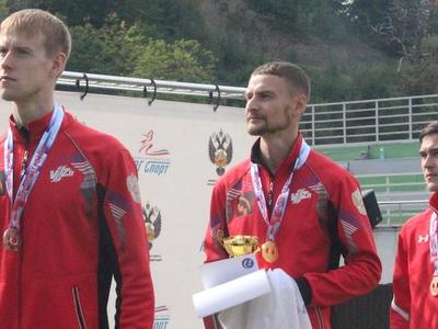 Чемпионы России Трофимов, Климов и Аввакумова