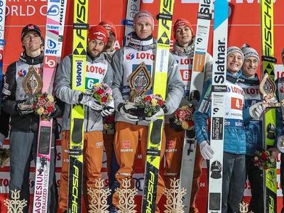 W杯男子ザコパネ団体戦：ドイツが快勝、日本は4位