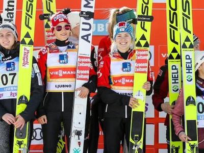 W杯女子リュブノ団体戦 オーストリアが優勝