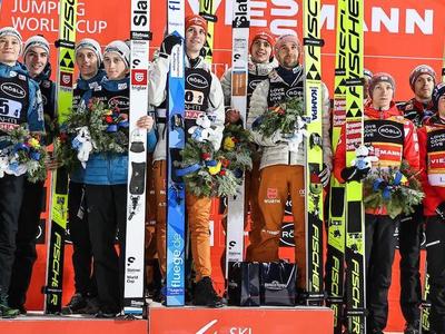 W杯男子ラハティ団体戦 ドイツが優勝、日本５位