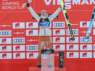 プラニツァ・フライング個人第2戦 1回のみでガイガーV、小林陵侑2位