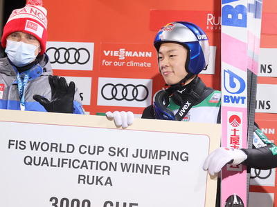 W杯男子ルカ大会 小林陵侑が予選1位！中村直幹4位