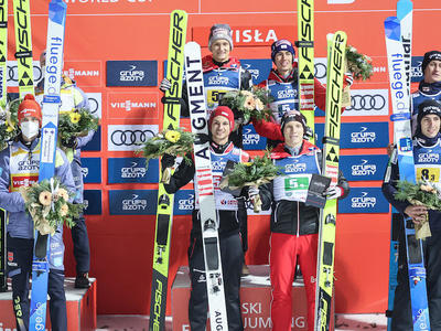 W杯男子ヴィスワ団体戦 オーストリアV、日本5位