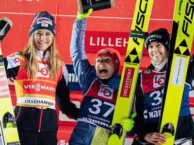 W杯女子リレハンメル大会 アルトハウスが優勝