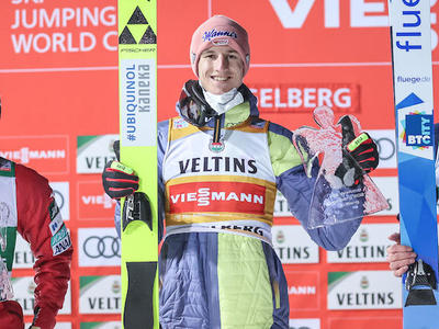 W杯男子エンゲルベルク第1戦 ガイガーＶ、小林陵侑2位