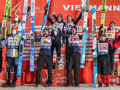 ザコパネ団体戦 スロベニアＶ、日本３位