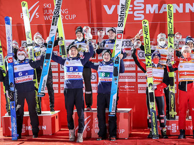 W杯ヴィリンゲン 混合団体戦 スロベニア圧勝、日本5位