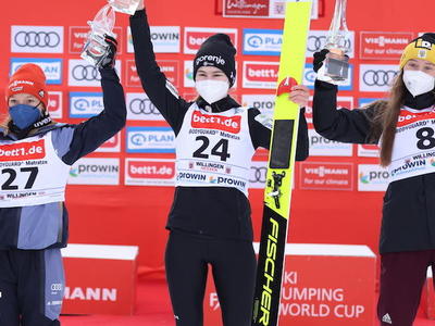 大ジャンプ合戦の女子ヴィリンゲン第2戦でクリツナー勝利