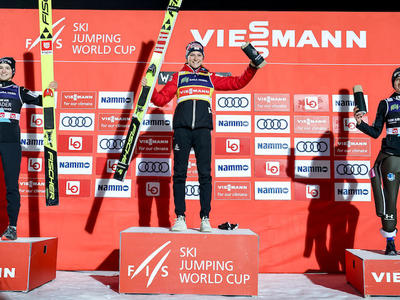 W杯女子リレハンメル第2戦 クラマーＶ、高梨4位・伊藤5位