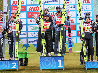 クリンゲンタール男女混合団体戦 ノルウェーがＶ、日本４位