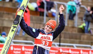 Platz drei in Klingenthal: Selina Freitag