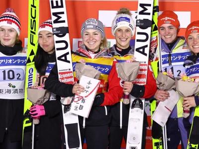 W杯女子蔵王大会 初開催のスーパーチーム オーストリアがＶ