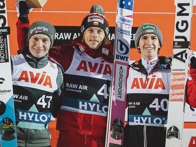 W杯男子リレハンメル第2戦 クバツキが優勝