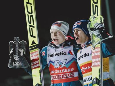 W杯男子エンゲルベルク第2戦 オーストリアが１・２位