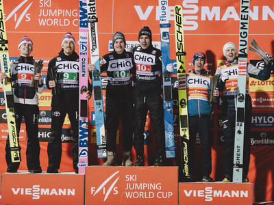 初のフライング・スーパー団体戦 スロベニアが勝利 日本4位