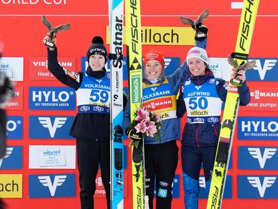 Katharina Schmid gewinnt in Villach