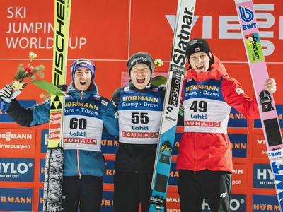 Anze Lanisek gewinnt in Lahti