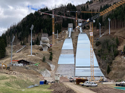 Olympia-Venue 2026 in Predazzo nimmt Formen an